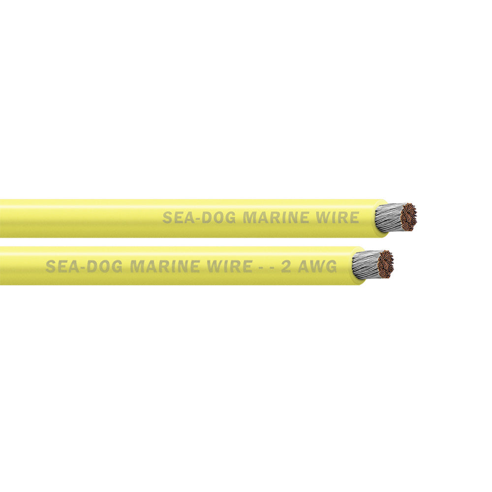SeaDog 2 AWG Yellow Battery Cable  25 8002030