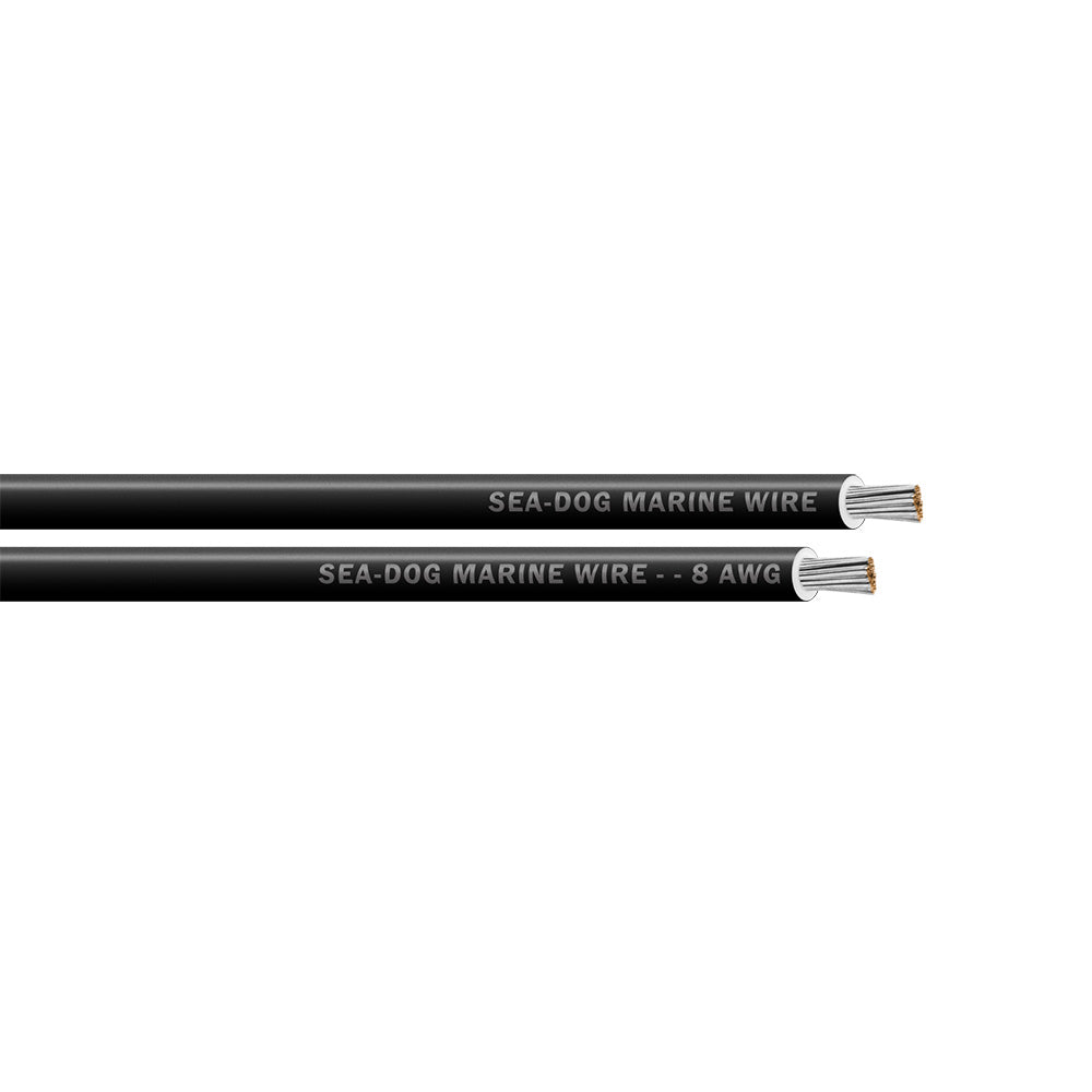 SeaDog 8 AWG Black Primary Wire  1000 8008019