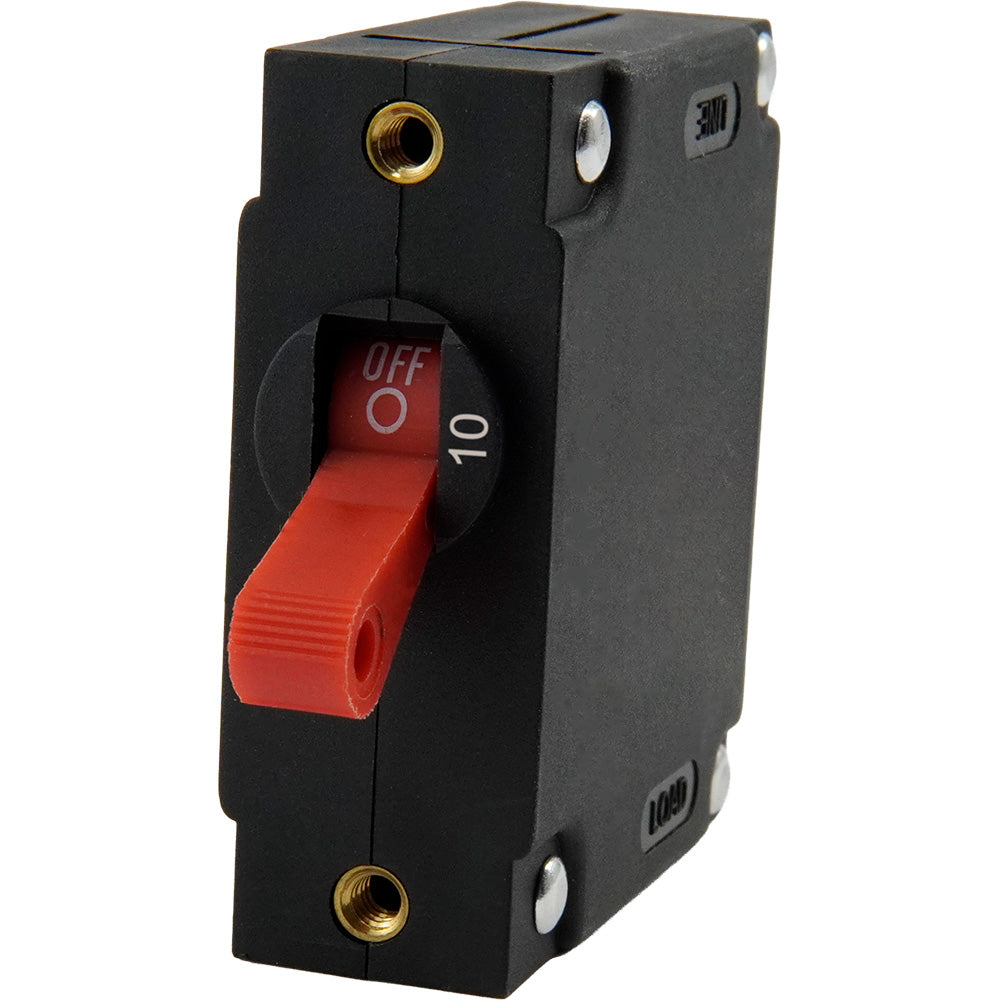 Egis A Series Red Toggle Panel Mount Circuit Breaker  Single Pole 10A 322110