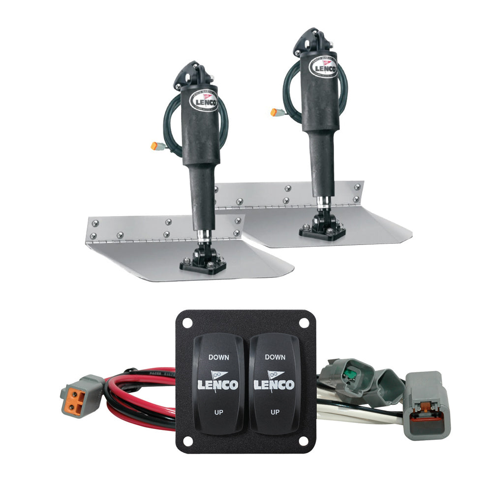 Lenco 12 x 12 Standard Trim Tab Kit wDouble Rocker Switch Kit 15103104