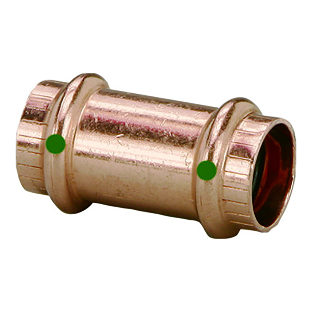 Viega ProPress 112 Copper Coupling wo Stop  Double Press Connection  Smart Connect Technology 78192