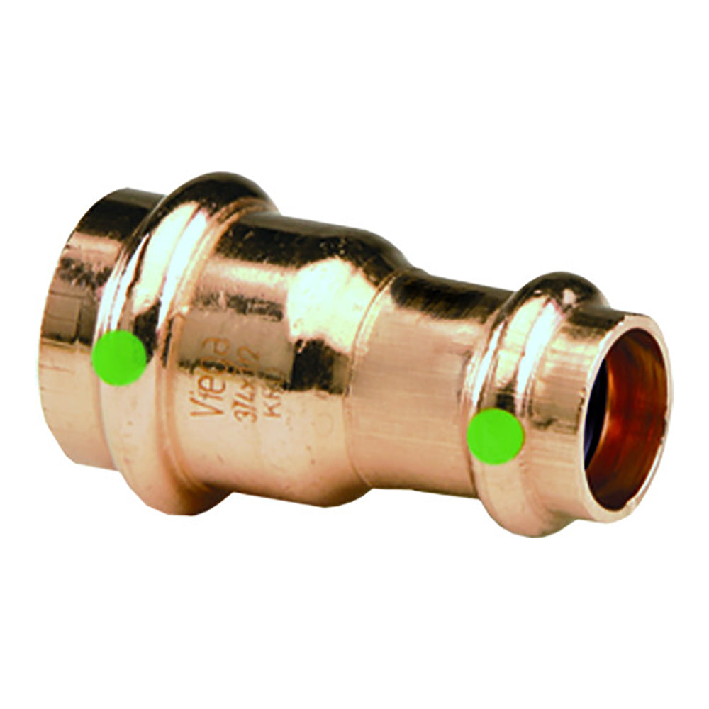 Viega ProPress 1 x 34 Copper Reducer  Double Press Connection  Smart Connect Technology 78152