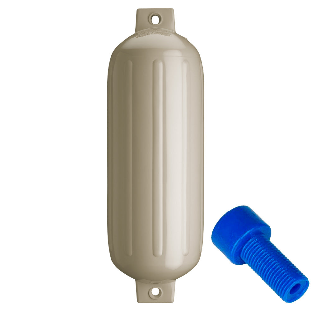 Polyform G5 Twin Eye Fender 88 x 268  Sand wAdapter G5 SAND WAIR ADAPTER