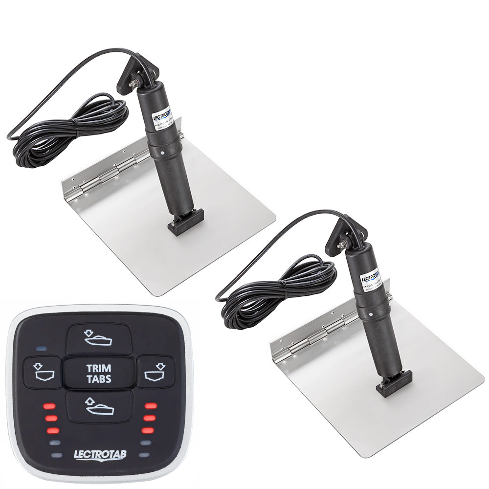 Lectrotab XKA Stainless Steel Trim Tab Kit wMLC1 Control  12 x 24 XKASML12X24