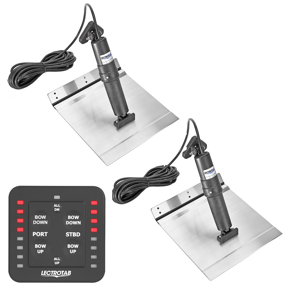 Lectrotab XKA Aluminum Alloy Trim Tab Kit wOneTouch Control  12 x 18 XKASL12X18A
