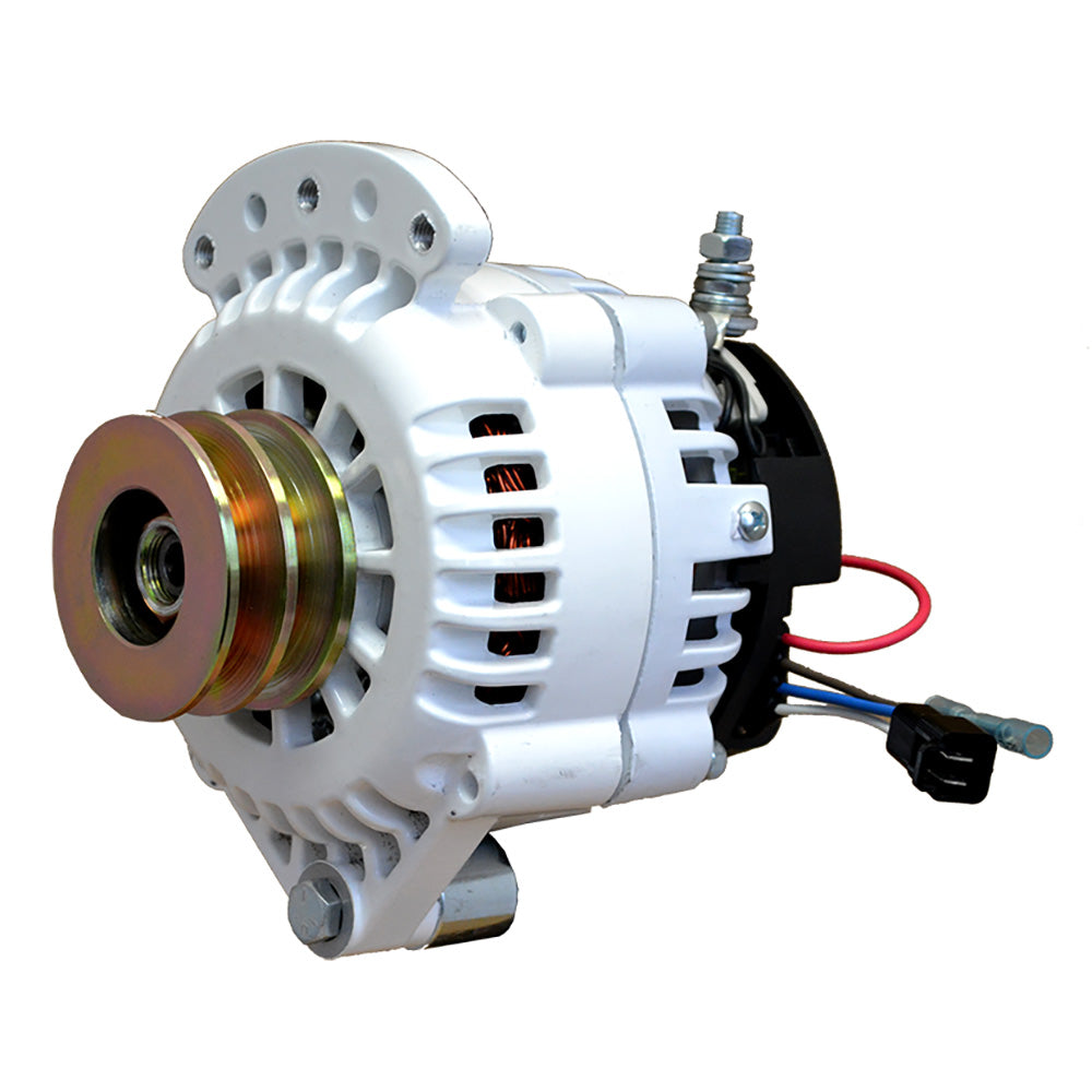 Balmar Alternator 100 AMP 12V 12 Single Foot Spindle Mount Dual Vee Pulley wIsolated Ground 621100DV