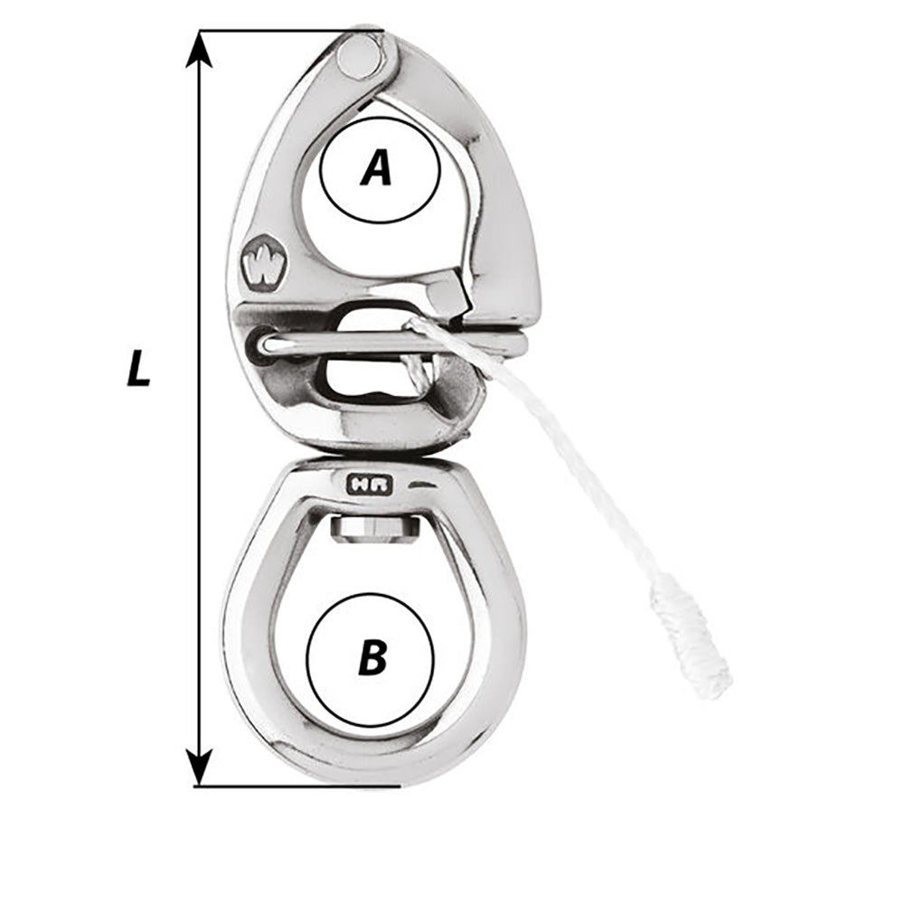 Wichard HR Quick Release Snap Shackle With Large Bail 145mm Length  54564 02777